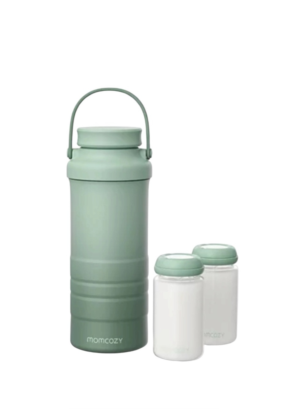 Momcozy Green Portable Travel TSA Friendly Baby Bottle Cooler 22oz